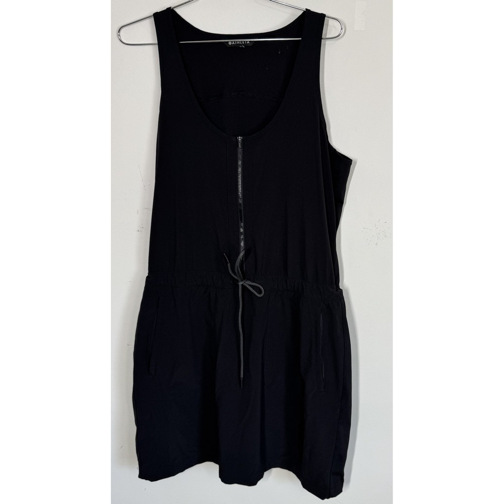 Athleta Women's Black Sleeveless Expedition Dress Skort Pockets Size 12 Outdoors